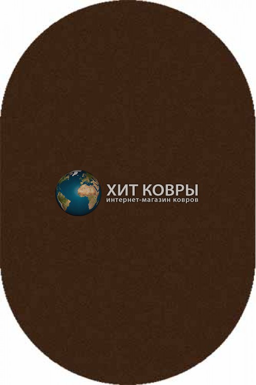 Российский ковер  овальный Comfort шегги s600 коричневый