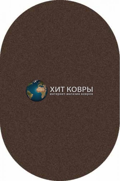 Российский ковер  овальный Platinum t600 коричневый