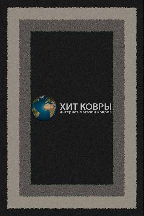 Российский ковер прямоугольный Platinum t643 черный