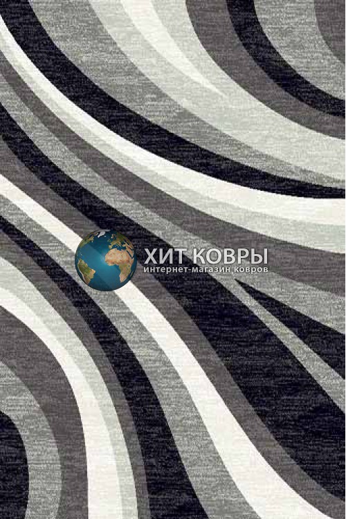Российский ковер прямоугольный серебро d234 серый